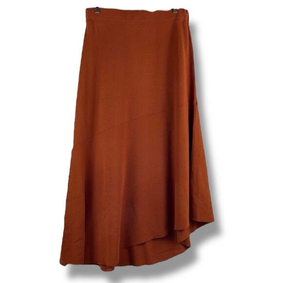 House of Harlow 1960 asymmetrical rust sweater skirt - Picture 2 of 6